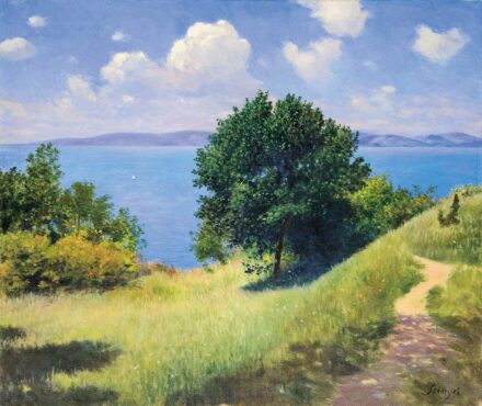 Szinyei Merse Pál (1845-1920): Szép idő (Derűs idő a Balatonon), 1917