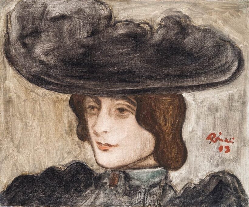 Rippl-Rónai József (1861-1927): Feketekalapos hölgy, 1893