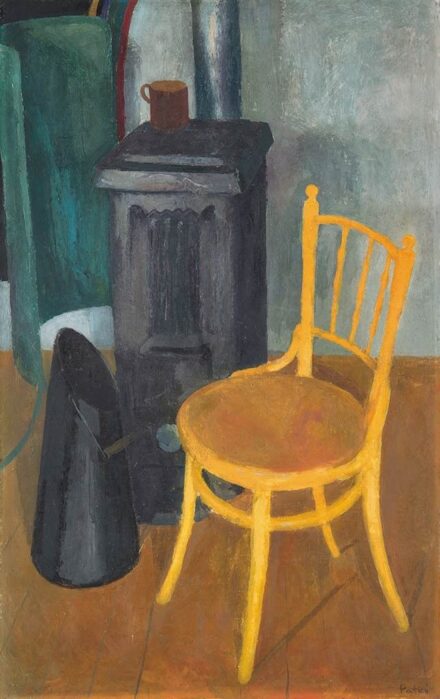 Patkó Károly  (1895-1941): Csendélet kályhával, 1938 körül