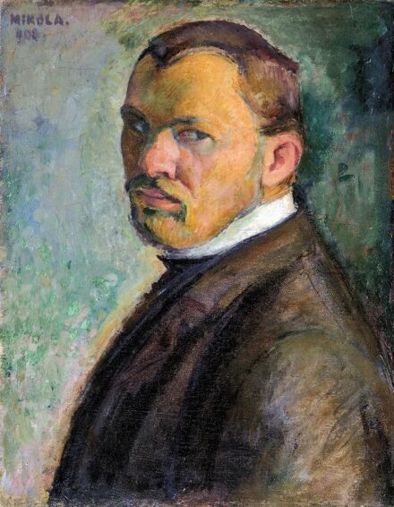 Mikola András (1884-1970): Önarckép, 1908