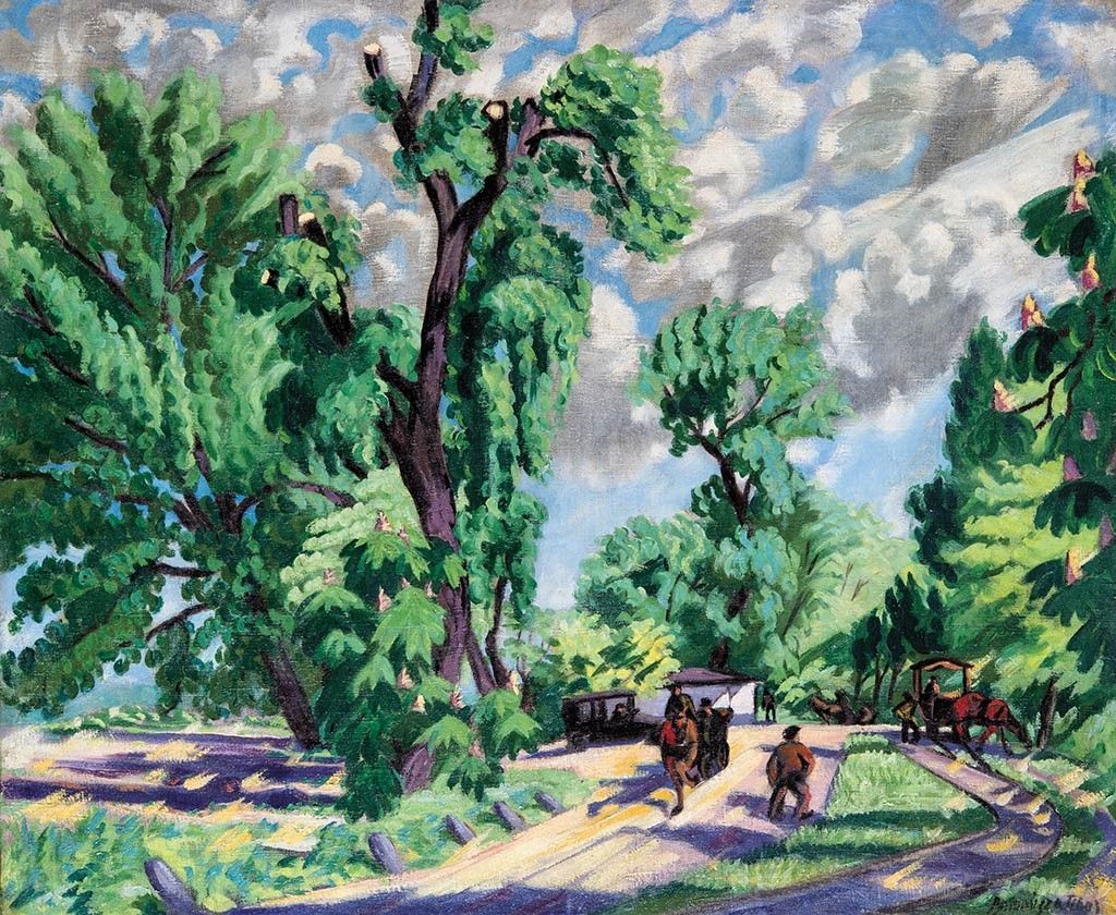 Boromisza Tibor (1880-1960): Margitszigeti lóvasút (Ligetben), 1921-1922