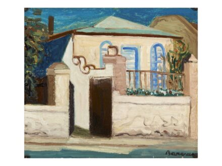 Barcsay Jenő: Kékablakos ház, Szentendre (1955)