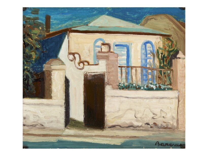Barcsay Jenő: Kékablakos ház, Szentendre (1955)