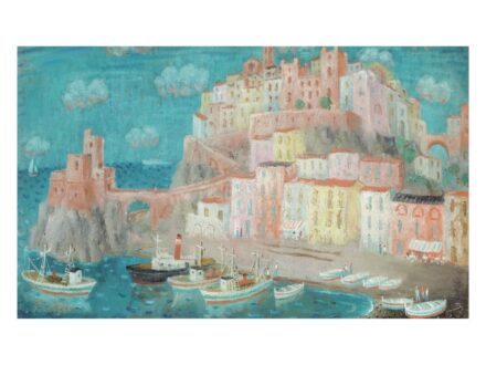 Pekáry István: Mediterrán kikötő (1964)