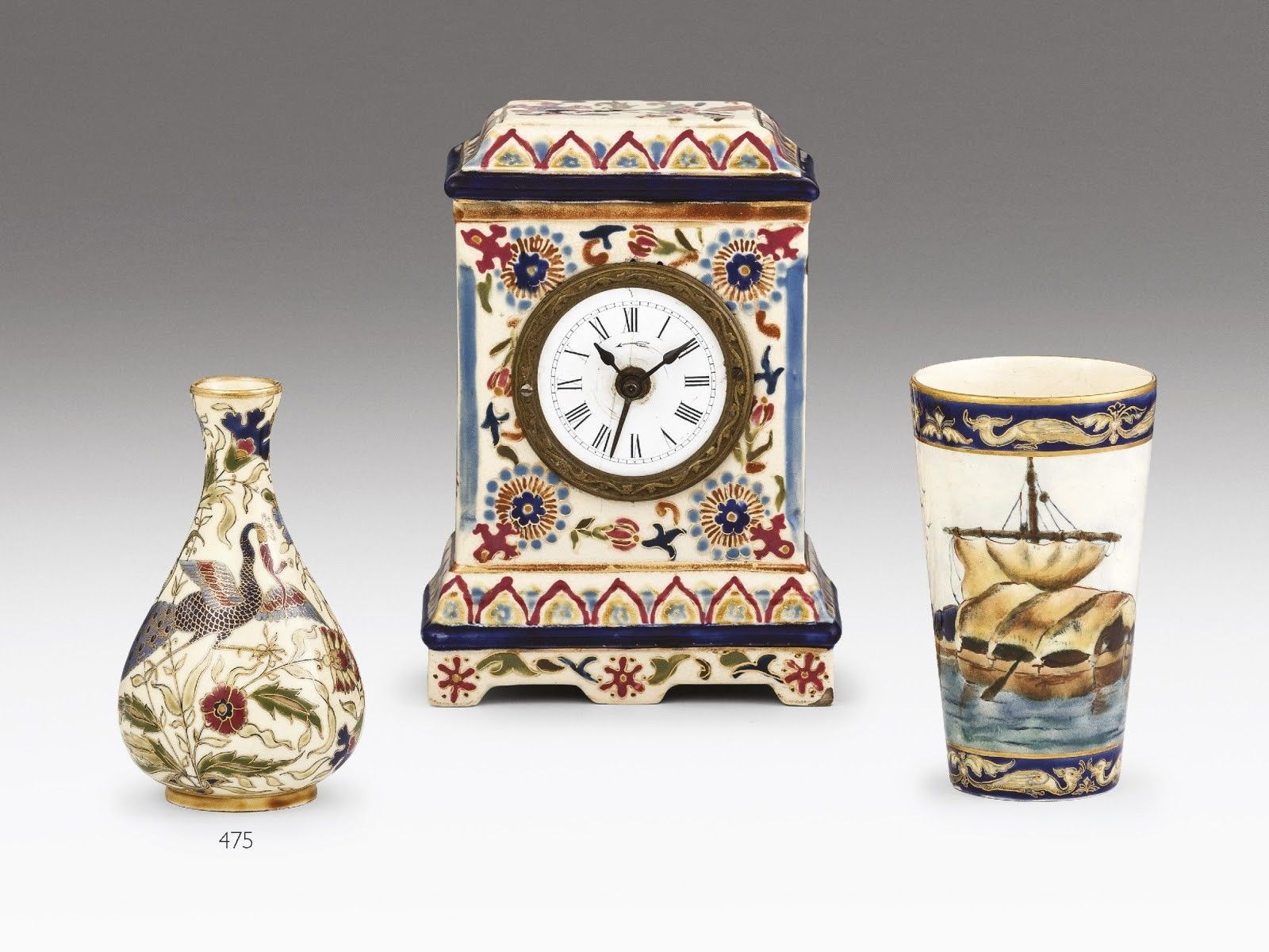 Zsolnay miniatűr díszváza