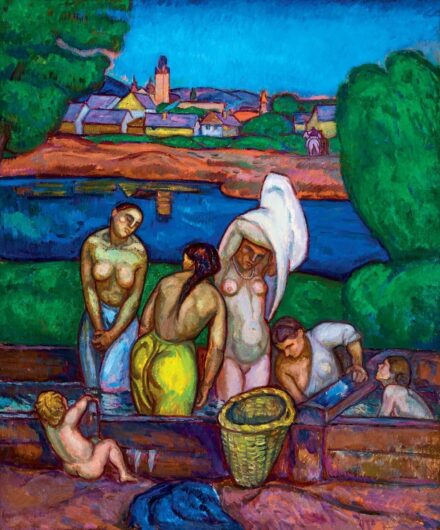 Iványi Grünwald Béla: Fürdőző nők (Nagybánya), 1909
