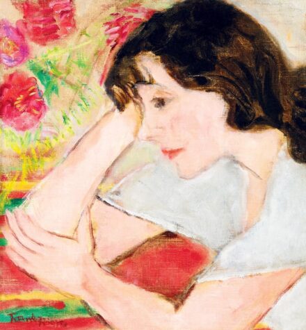 Frank Frigyes: Mimi virágcsokorral, 1930-as évek