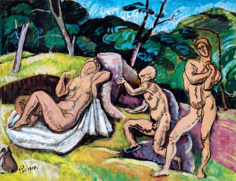 Pór Bertalan: Vágyódás tiszta szerelemre, 1910