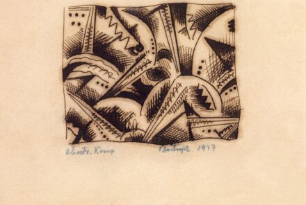 Bortnyik Sándor: Absztrakt kompozíció, 1917
