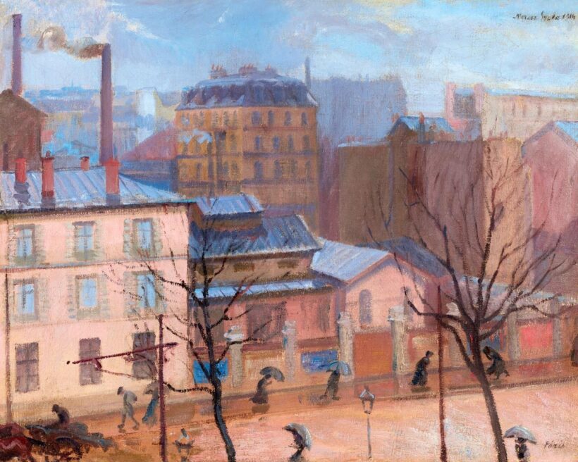 Merész Müller Gyula: Ősz Párizsban, 1914