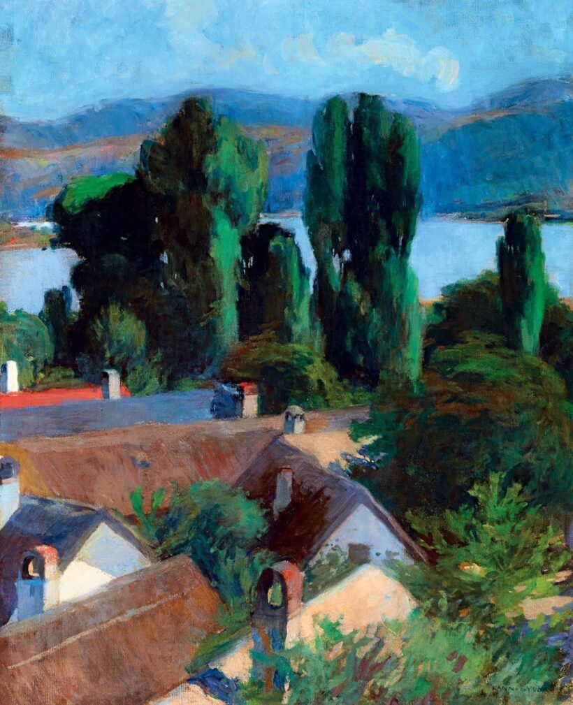 Kosztolányi Kann Gyula: Kilátás a Dunakanyarra (Dömös), 1900 körül