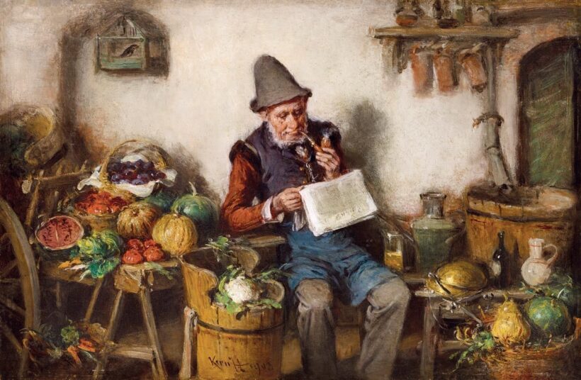 Kern Hermann: Olvasó férfi, 1903