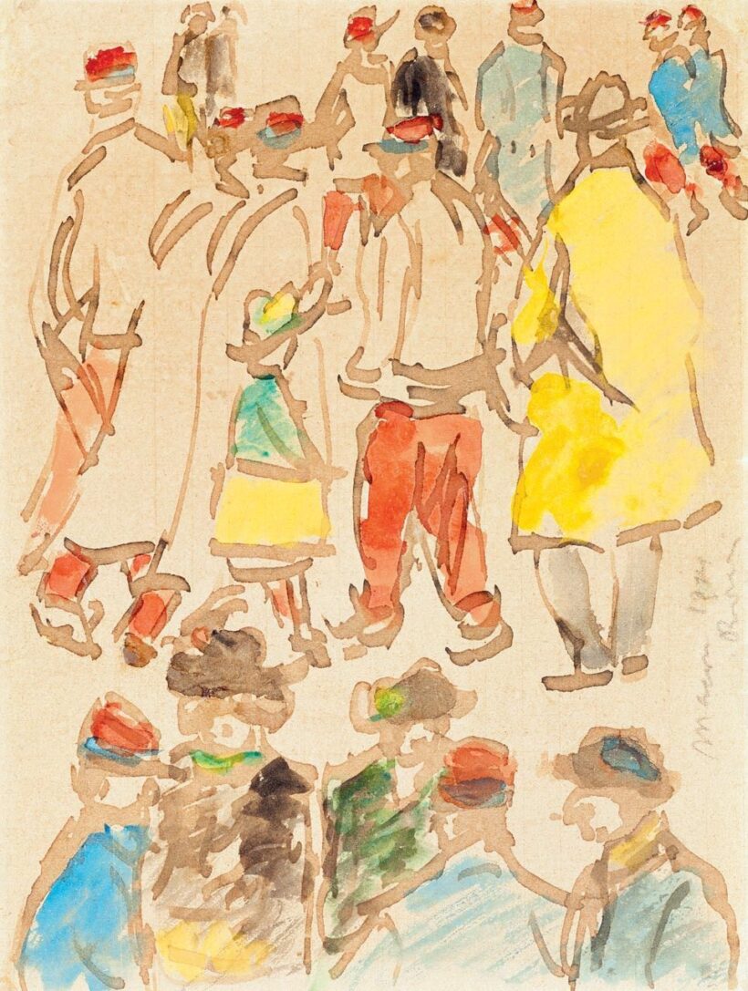 Rippl-Rónai József: Mozgósítás (Franciaország), 1914