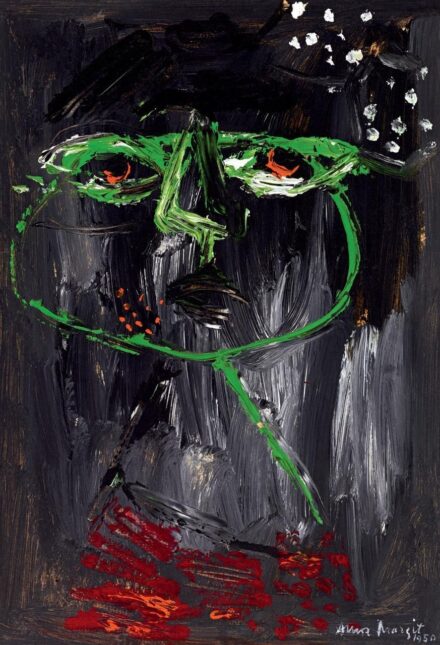 Anna Margit: Zöld fej (Tekintet), 1950