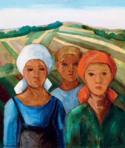 Antal József: Három lány, 1940 körül