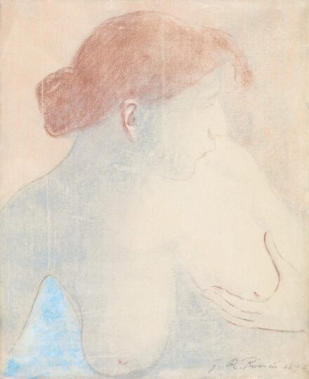 Rippl-Rónai József: Vörös hajú párizsi modell,1892