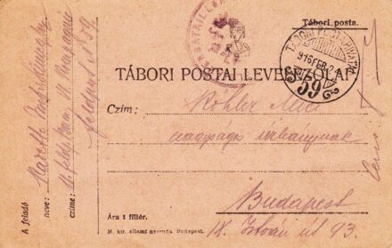 57-1166 1916 Tábori postai levelezőlap