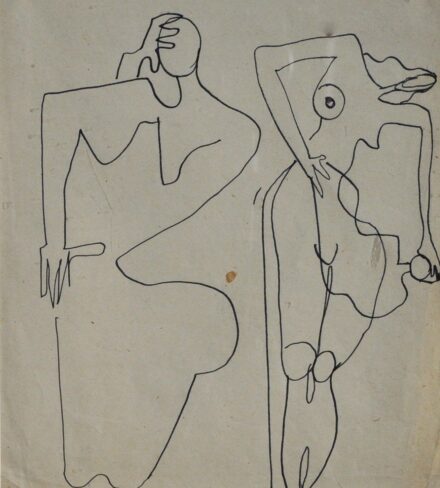FARKAS GYÖRGY ( 1911- 1995 ) Alakos kompzíció