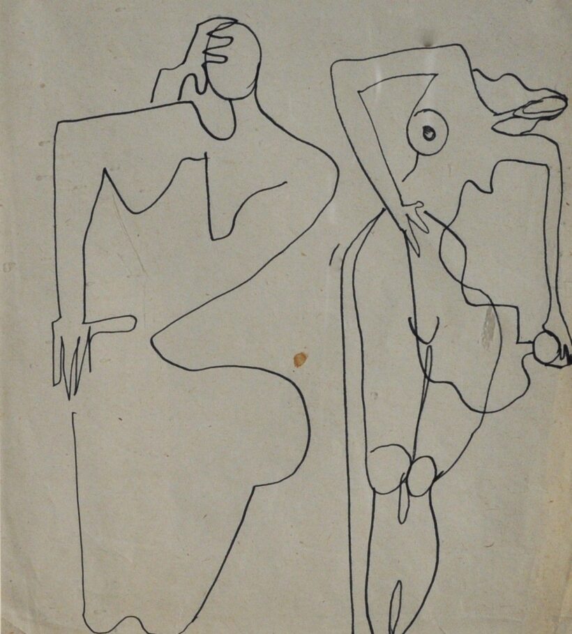 FARKAS GYÖRGY ( 1911- 1995 ) Alakos kompzíció
