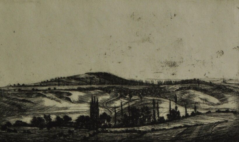 BARCSAY JENŐ ( 1900- 1988 ) Dombos táj