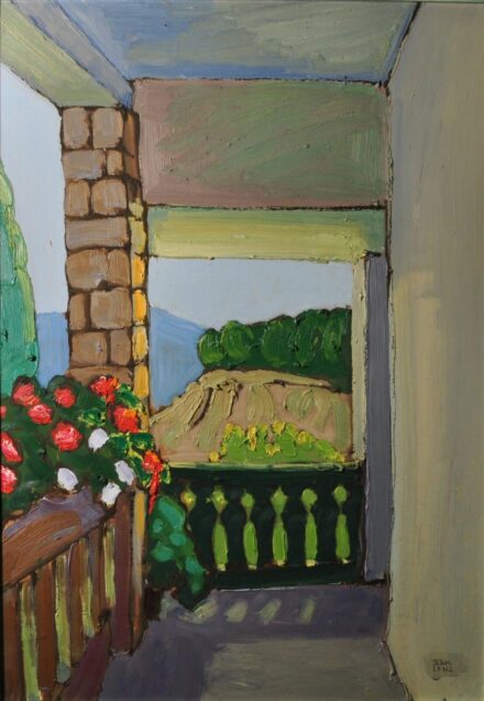 TENK LÁSZLÓ ( 1943- ) Napos veranda