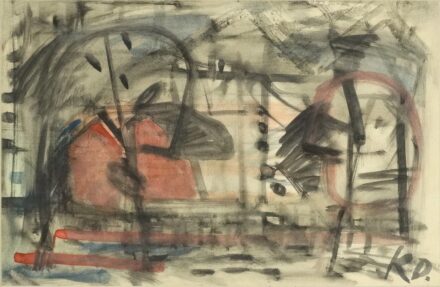 Korniss Dezső (1908 - 1984): Táj - Kiállítva: KD.gyűjteményes kiáll., Szentendre, 2008