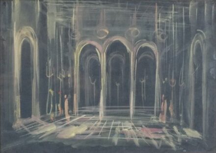 Oláh Gusztáv (1901 - 1956): Színpadterv a Rigolettohoz