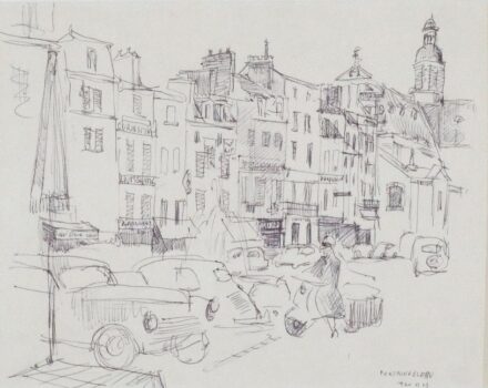 Szentgyörgyi Kornél (1916-2006): Fontainebleau, 1960