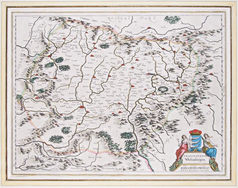 Blaek, Willem (1571-1638) és Johannes Blaek (1596-1673): Erdély térképe