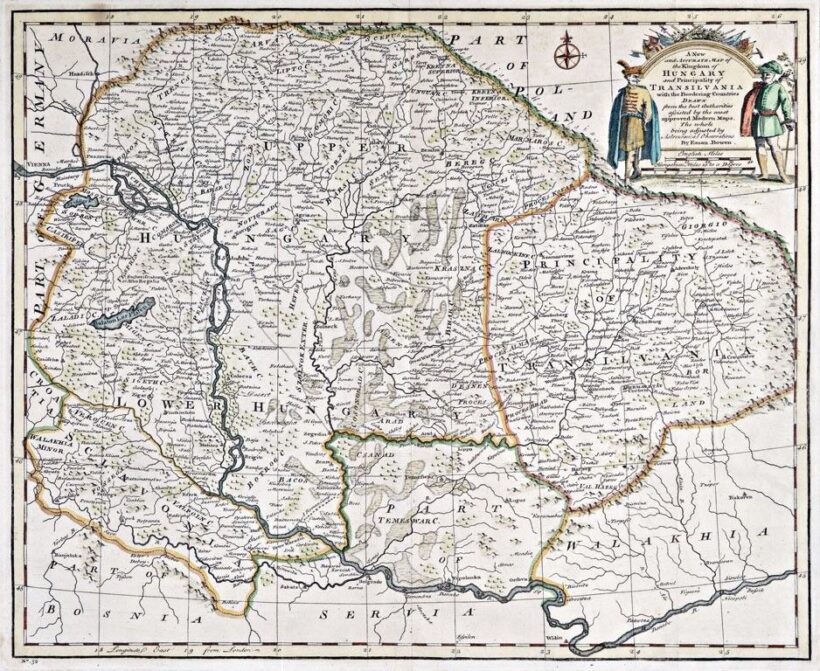 Bowen, Emanuel (1694 -1767): Magyarország és Erdély térképe