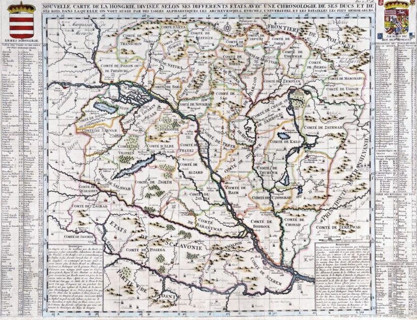 Chatelain, Henri Abraham (1684-1743): Magyarország hadi térképe