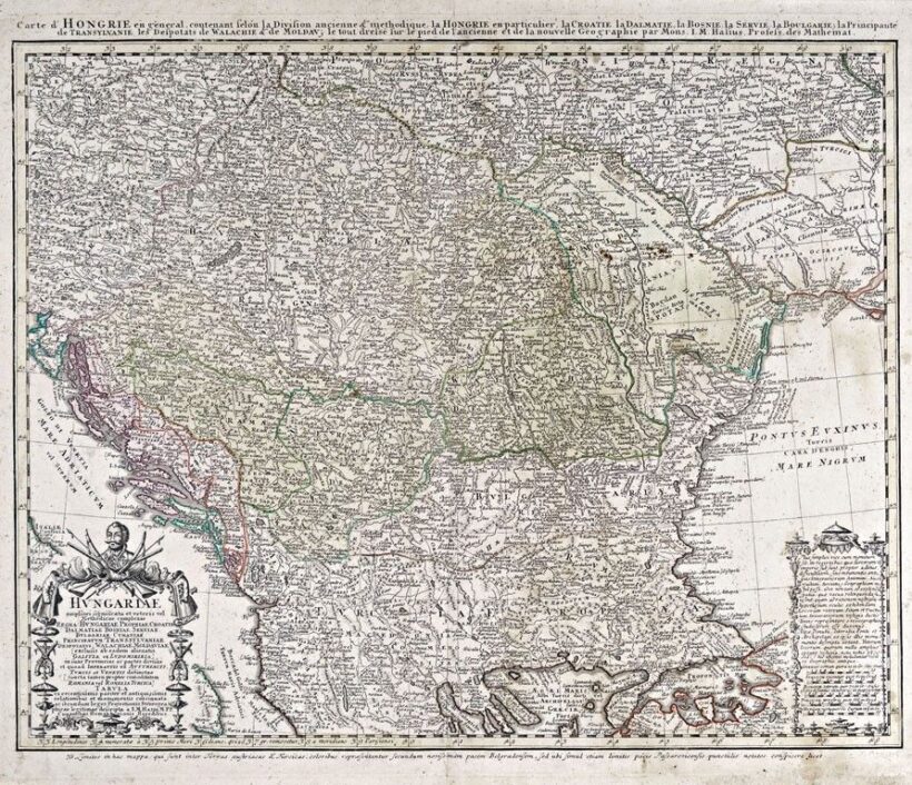 Homann, Johann Baptist (1663-1724): Magyarország térképe