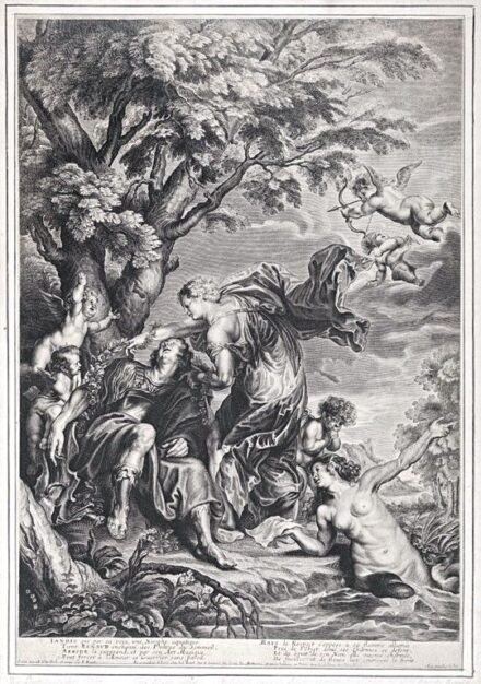 Ragot, Francois (1638-1670) Anthonis Van Dyck után: Rinaldo és Armida