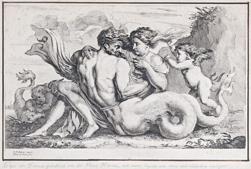 Kessel, Theodor van (1620-1660) Pieter Paul Rubens után: Szirén és Triton