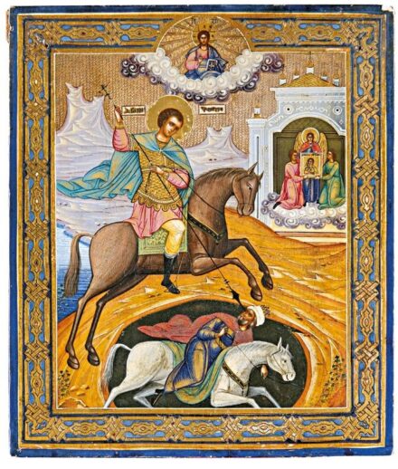 Orosz ikonfestő, 1900 körül: Szent Demeter