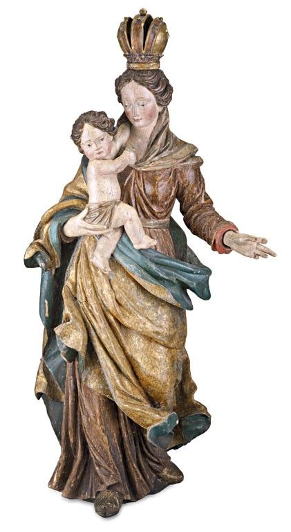 Magyarországi szobrász, 1700 körül: Mária a gyermek Jézussal