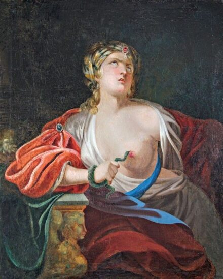 Német festő, 1800 körül: Kleopátra halála