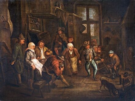 Flamand festő, 17. sz. vége: Ivóban