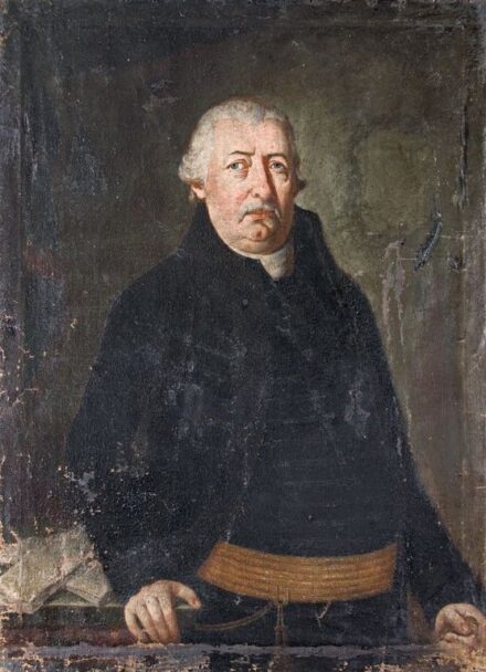 Közép - európai festő, 18. sz.: Dr. Barra Imre (1799-1854) kolozsvári orvos portréja