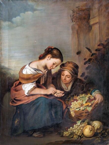 Valta, Margit von (működött a 19. sz. végén) Bartolomeo Esteban Murillo után: A kis gyümölcsárus