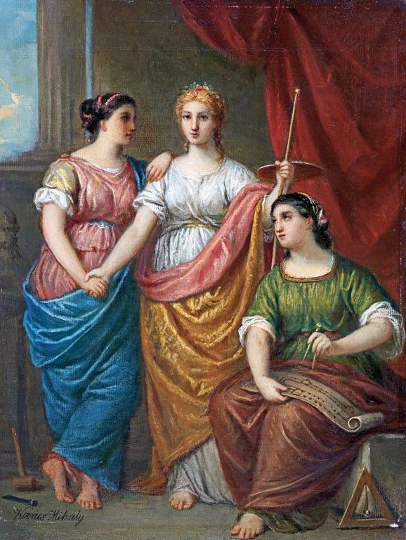 Kovács Mihály (1818-1892): A művészetek allegóriái