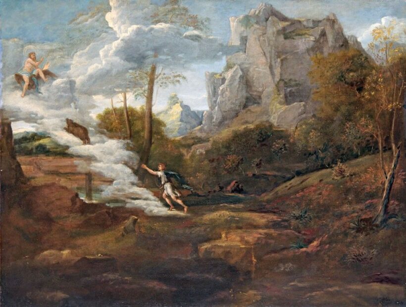 Rosa, Salvator (1615-1673) követője, 17. sz.: Mitológiai jelenet