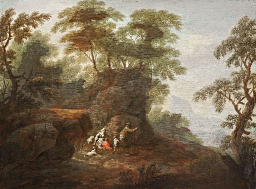 Schinnagl, Maximilian (1697-1762): Erdőben pihenő család