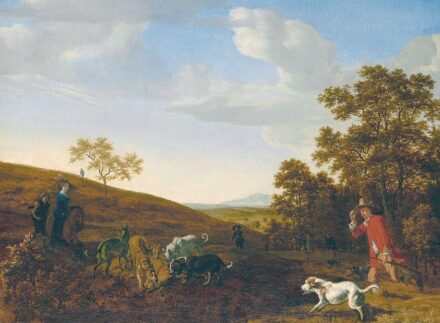 Jong, Ludolf de (1616-1679): Rókavadászat, 1650 körül