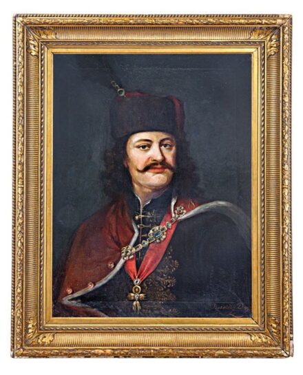 Bardócz Dezső (1880-1944) Mányoki Ádám után: II. Rákóczi Ferenc portréja, 1925