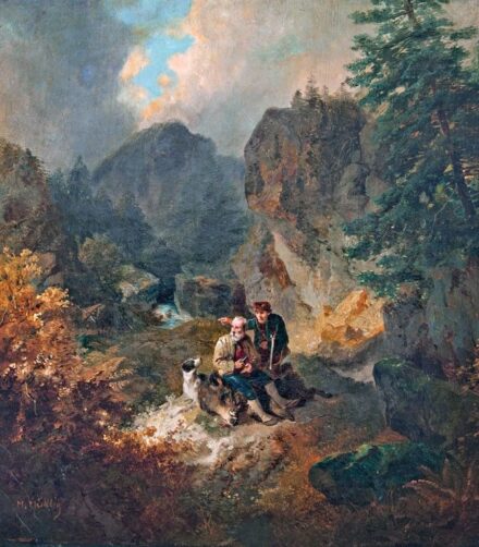 Mühlig, Meno (1823-1873): Vadászok pihenője