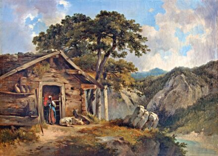Osztrák festő, 19. sz. második fele: Alpesi ház