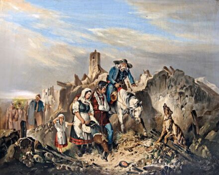 Soupper, A. jelzéssel: Katonák csata után, 1850