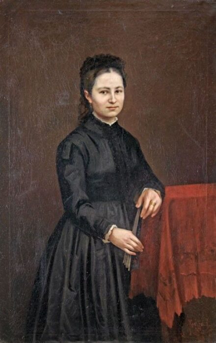 Koszta József (1861-1949): Ifjú hölgy portréja, 1885