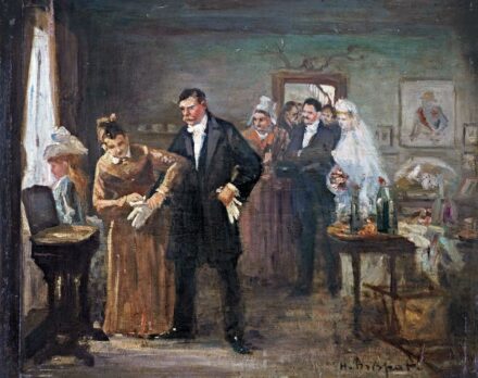 Brispot, Henri (1846-1928): Esküvői készülődés